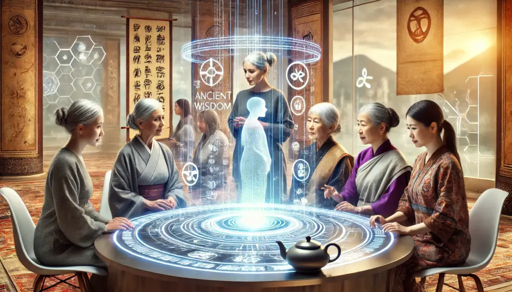 Bridging Divinity: From Ancient Wisdom to AI Enlightenment