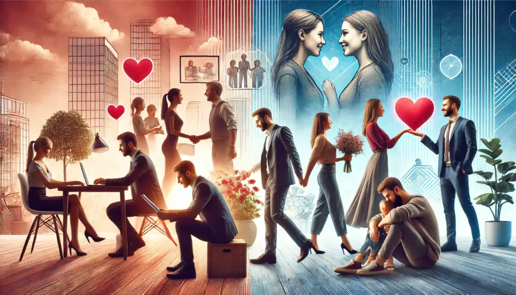 The Dual Quests of Love and Career: Self-Discovery and Transformation