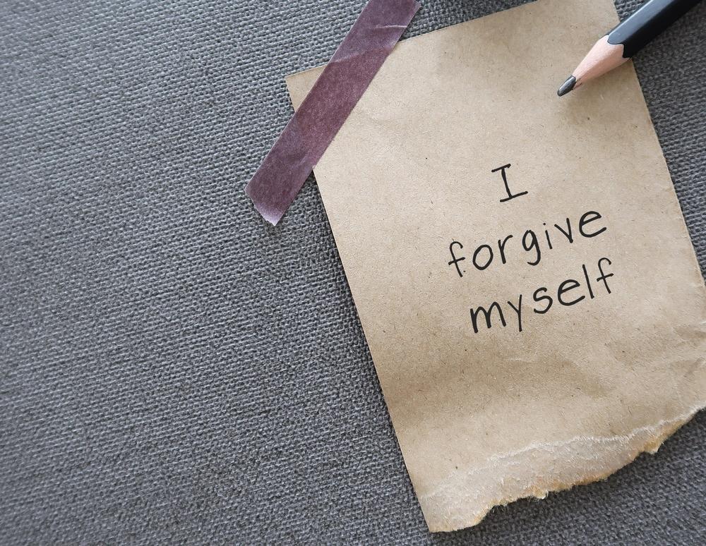 Note saying I forgive myself