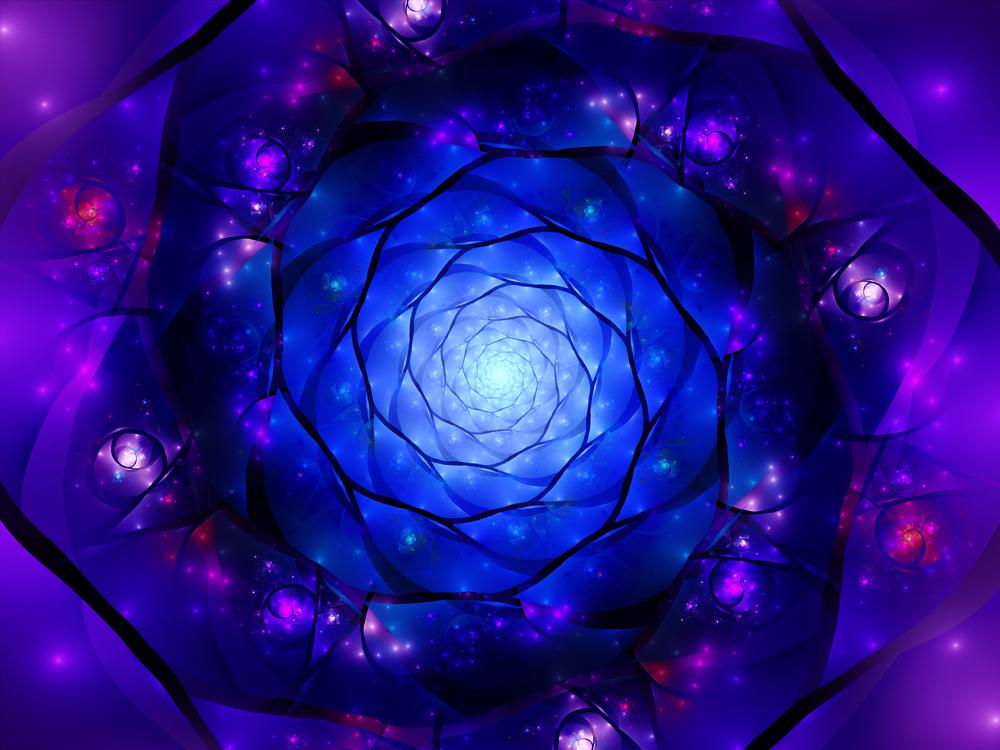 Abstract geometrical universe representing consciousness, recursion, and the illusion of memory