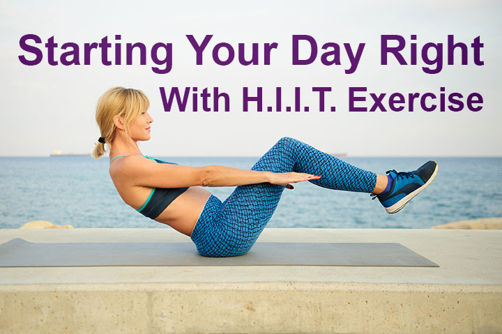 Fit woman completing a H.I.I.T Exercise