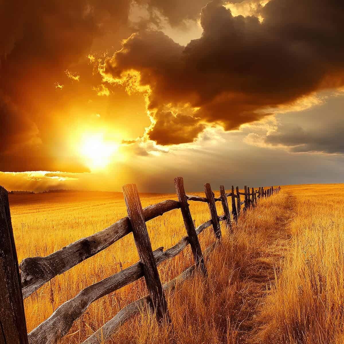 fence in sunset to convey setting boundaries - Paul Wagner