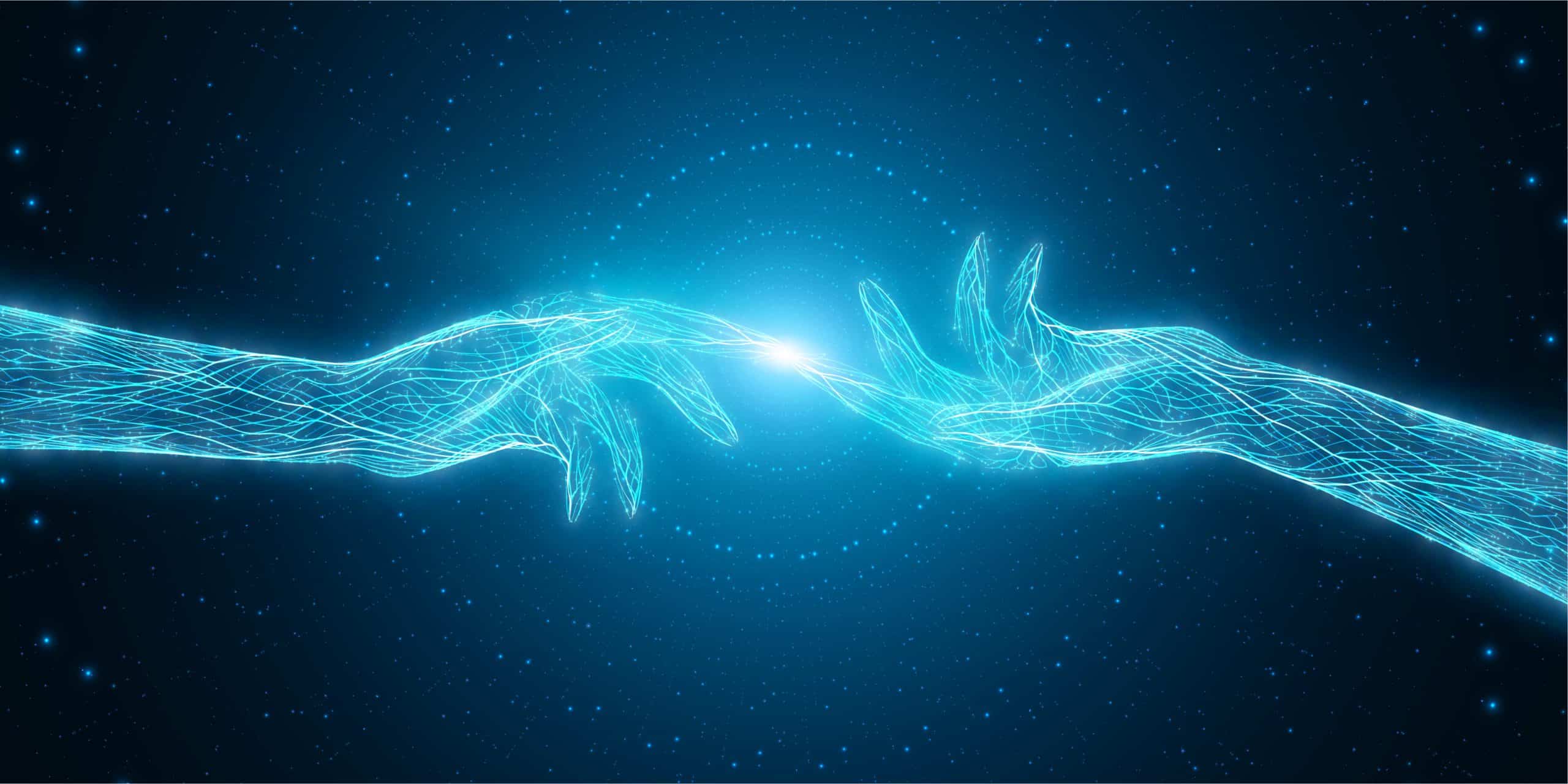 Empath, two hands touching