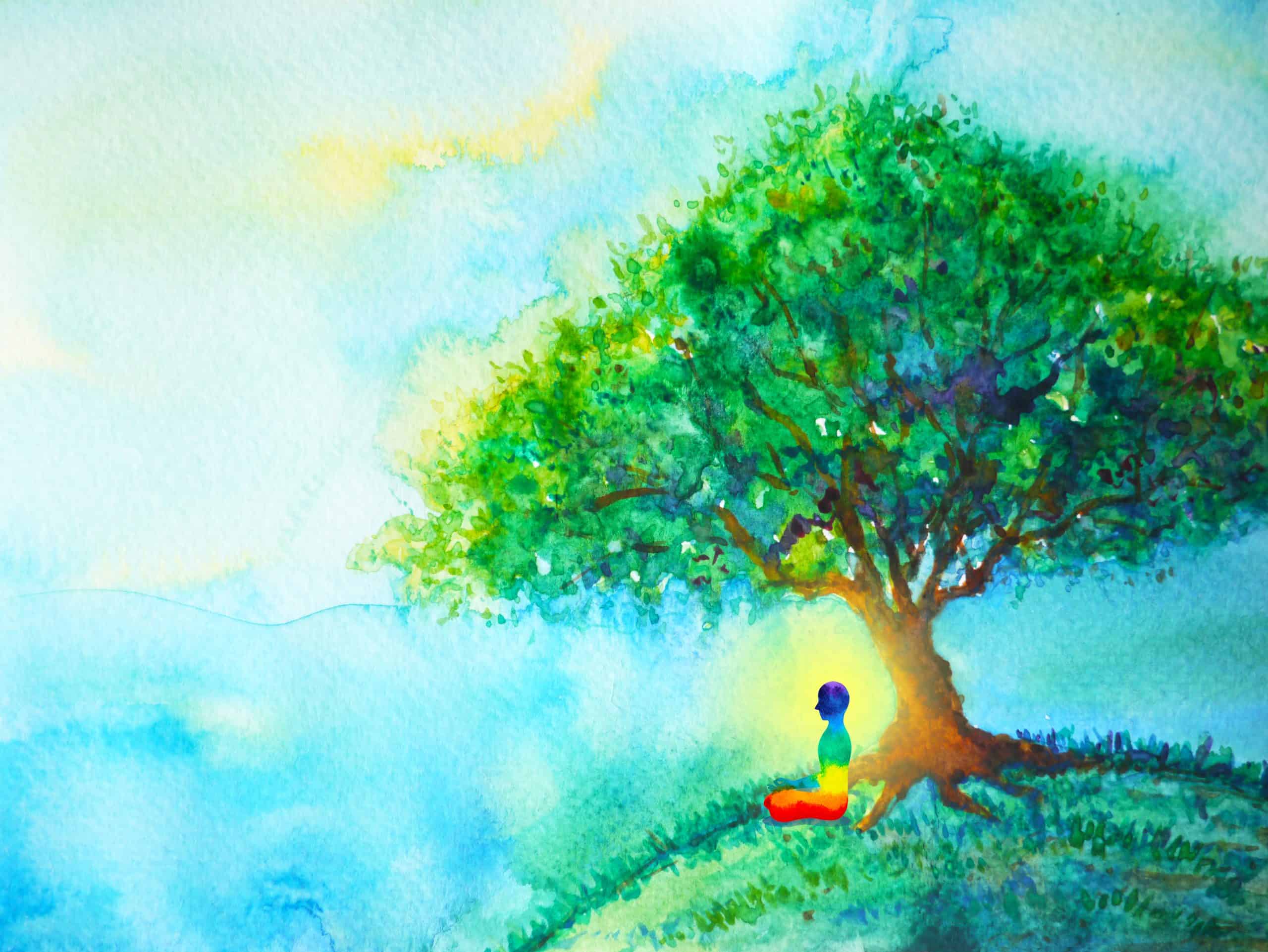 Meditation at tree - Paul Wagner