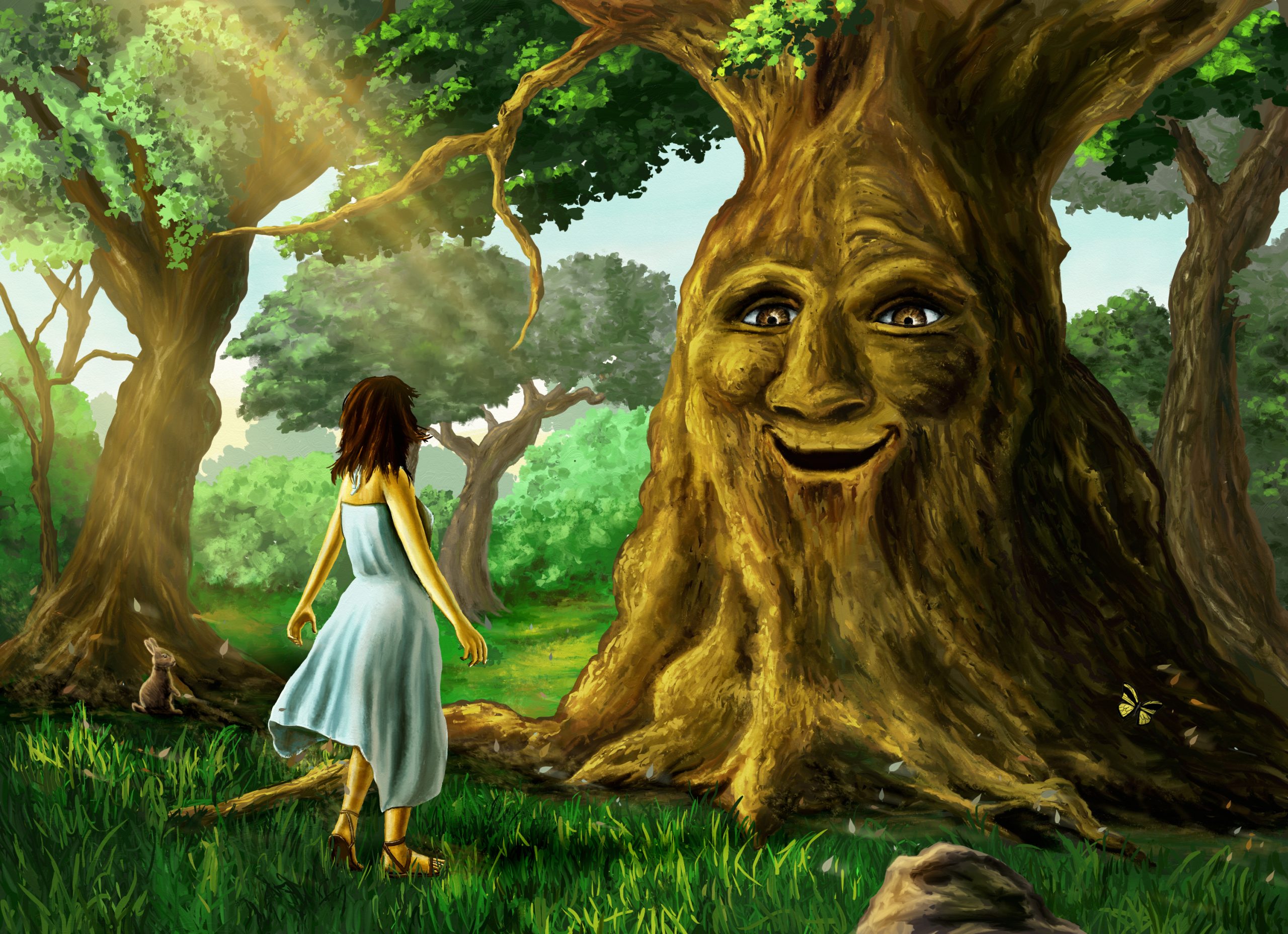 Живу в заколдованном. Сказочное дерево. Дуб с лицом. Сказочный дуб с лицом. Сказочный дуб.