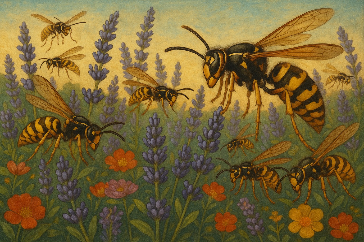 People with toxic habits likened to wasps landing in a garden